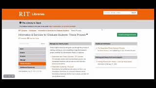 Library Services And Resources For Graduate Students