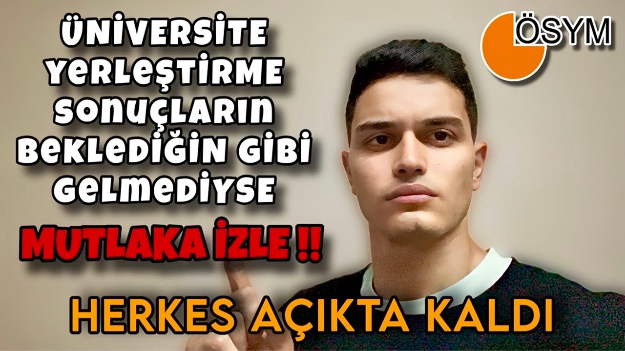 YKS TERCİH SONUÇLARI NE BÖYLE ?? BÜYÜK REZİLLİK !!