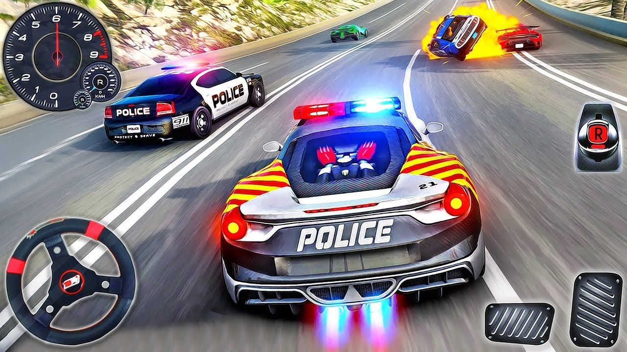 City Police Car Chase Simulator 2025 - Real Cop Cars Driving 3D ...