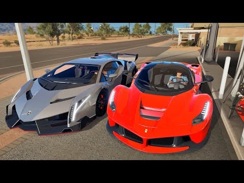 forza-horizon-3-online---lamborghini-veneno-&-ferrari-laferrari