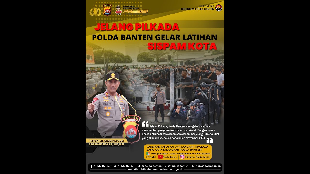 SIMULASI PENGAMANAN KOTA POLDA BANTEN