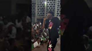 Crowd performs Balance it for D Jay