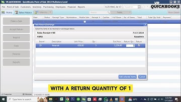 QUICKBOOKS POS Returns and Exchanges from Customer{TUTORIAL}