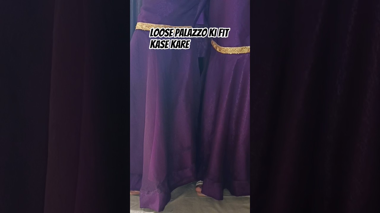 Loose palazzo ki fitting kase kare # stitchandstyle # suit # plazzo design