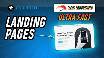 How to build ULTRA FAST loading landing pages without writing code - Convertri 2025