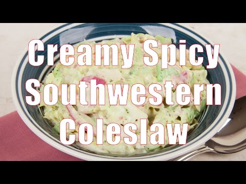 Creamy Spicy Southwestern Coleslaw Recipe (Home Cooking 101) DiTuro Productions