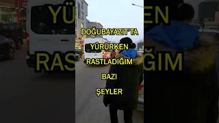 Doğubayazıtta Yürürken Rastladığım Bazı Şeyler