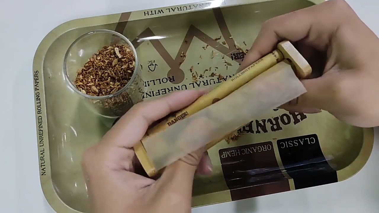 HORNET DANGER Natural Bamboo 110MM Cigarette Rolling Machine