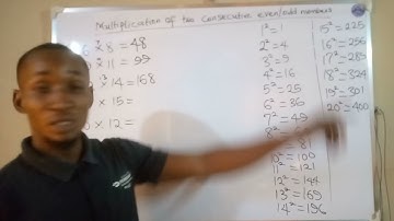 #Trick in multiplying two consecutive even/odd numbers#