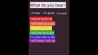 I'm blue π || What do you hear ?! I'm blue π || What do you hear ?!