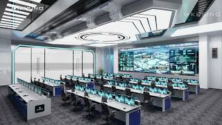 KCF Smart Electric Height Adjustable Control Room Console | Kesino