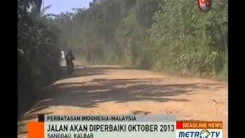 Jalan Penghubung Kalbar-Malaysia Rusak Parah