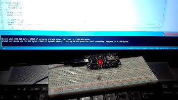 NodeMCU + ArduinoIDE Webserver LED Wifi