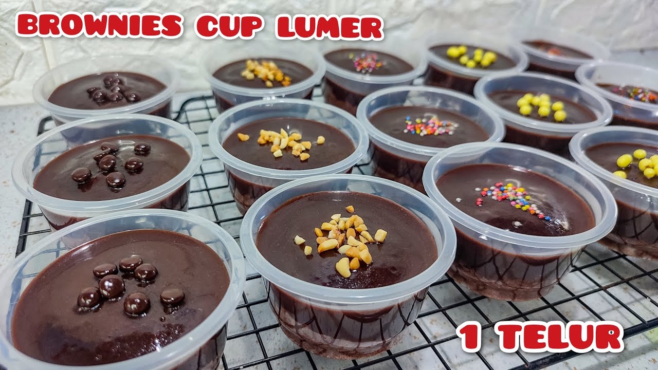IDE JUALAN BROWNIES CUP LUMER EKONOMIS CUMA 1 TELUR JADI BANYAK YouTube