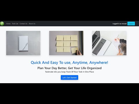 Python Django - Building Simple Task Manager Web Application with login and register