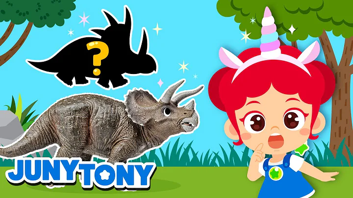 *NEW* The Horned Dinosaurs | Triceratops, the Sharp Horned Dinosaur! | Dinosaur Songs | JunyTony