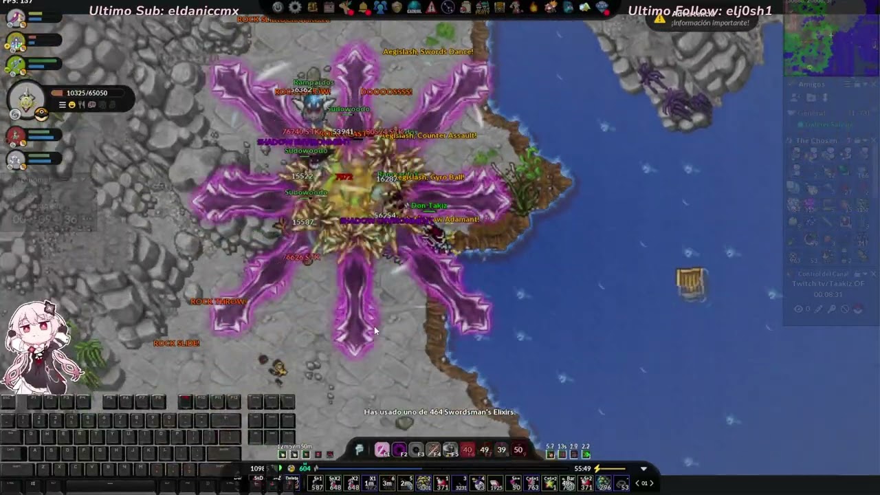 PxG - Hunt mix rock 486 mobs/hr (after nerf)