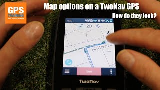 Map options on a TwoNav GPS unit - how do they look on a GPS unit? screenshot 1