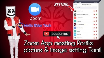 How To | Zoom App | Profile Image Setting Tamil