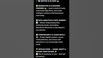 Don’t Get Left Behind! Learn These AI Skills 2025 🤖#CareerGrowth#TechTrends
