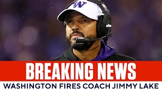 Washington fires suspended coach Jimmy Lake after altercation with player | CBS Sports HQ