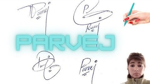 parvej name style#parvej name signature with arooj