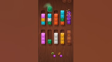 Colorwood sort puzzle game Level 49 gameplay walk-through 2024#short#ytshort#color#wood#gaming