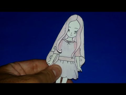 Muñecas De Papel De Vestir Hechos a Mano. Cabello de Anime Rosado y - YouTube