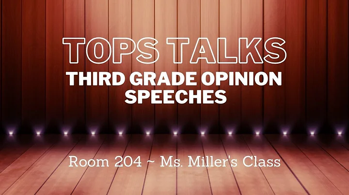 Third Grade Opinion Speeches: Gregory Dougherty