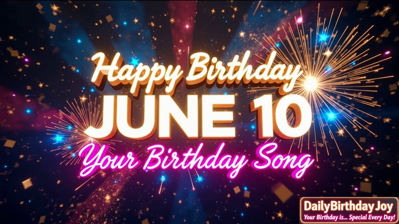Happy Birthday 10/6 | Gemini Birthday | June 10th  Personalized Birthday Song | DailyBirthdayJoy