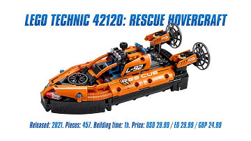 LEGO Technic 42120: Rescue Hovercraft: In-depth Review, Speed Build & Parts List