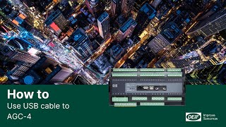 How to use USB cable to AGC-4