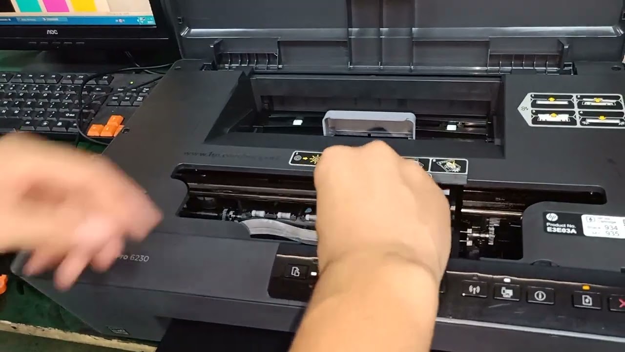 Tutorial on how to install H-934XL compatible ink cartridges into the printer 