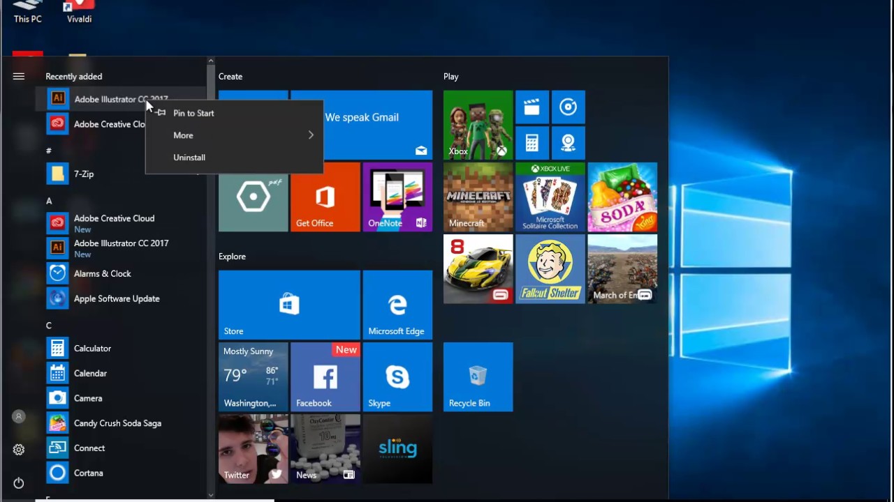 Uninstall Adobe Illustrator Cc 17 On Windows 10 Creators Update Youtube