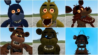 NEW ALL FNAF MOVIE ANIMATRONICS JUMPSCARES in Garry's Mod!