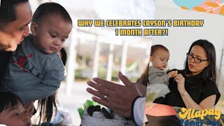 WHY WE CELEBRATED OUR SON'S BIRTHDAY 1 MONTH AFTER?! | Alapag Family Fun