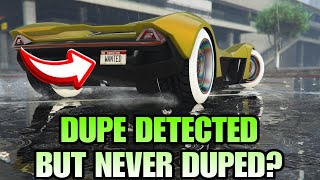 Dupe Detected? But you Never Duped Cars in GTA Online