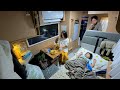 広島→福井→長野720km帰宅車中泊｜片付けルーティン｜大雨警報の高速を爆進！｜キャンピングカー車中泊