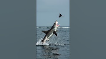 Incredible Shark Leap to Catch a Bird in Midair