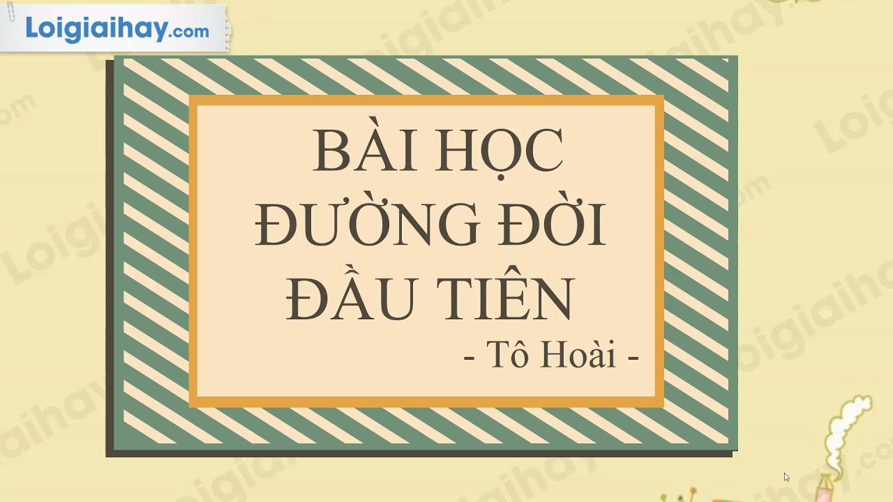 Soạn bài Bài học đường đời đầu tiên SGK Ngữ văn 6 tập... - youtube