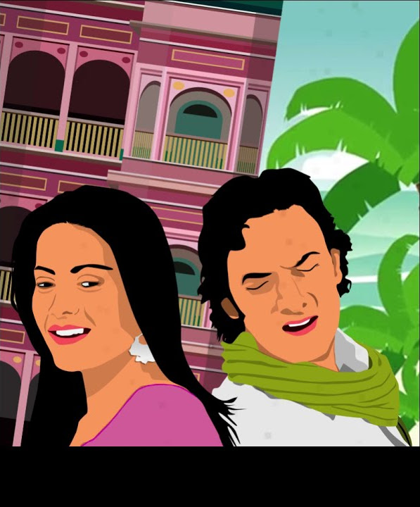 Chand Sifarish | Fanaa | Aamir Khan | Kajol | Shaan | Kailash Kehr | Animation Video