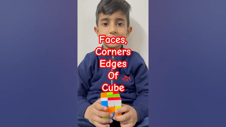 Learn Faces, Corners and Edges of a Cube #ytshorts #cube #maths #kidsshorts