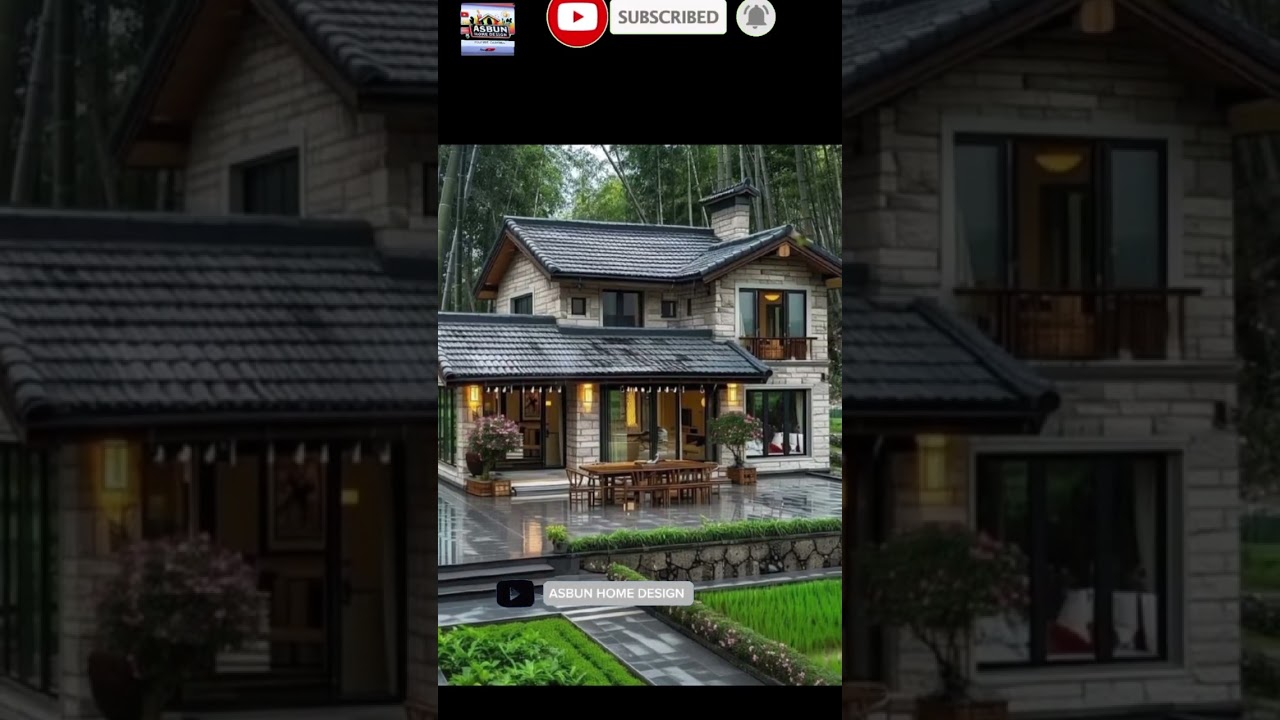 Luxury house in the garden 