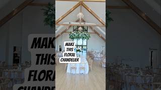 Floral Chandelier #wedding #weddingflowers #weddingdecor