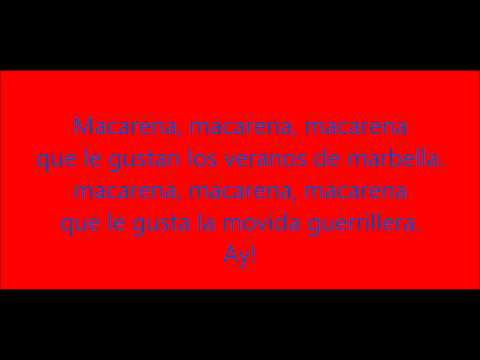 Los del rio - Macarena lyrics hq1080