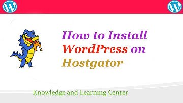 How to Install WordPress on Hostgator | 2017