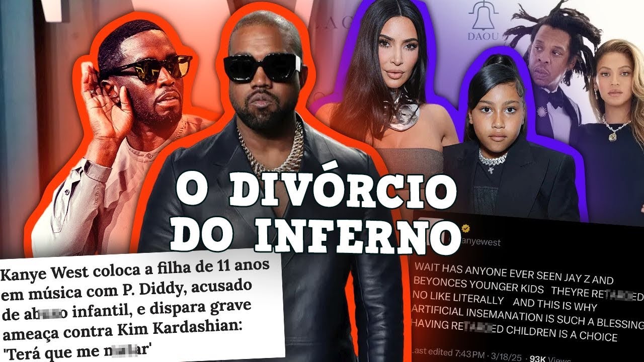 KIM KARDASHIAN vs KANYE E DIDDY: sobrou pra north, jay-z e beyoncé…