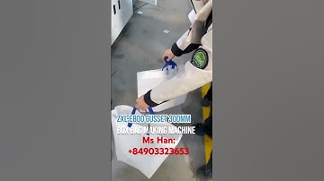 Big gusset non woven bag making machine/Máy làm túi vải không dệt cỡ lớn