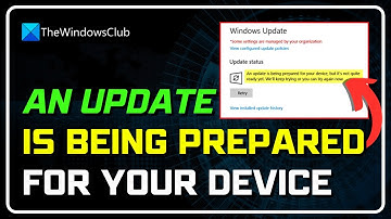 An update is being prepared for your device, but it