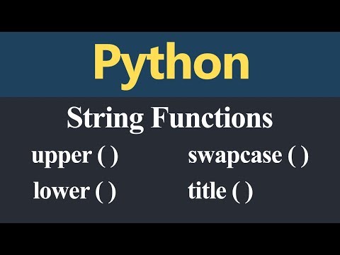 Video: Ką „Swapcase“() veikia „Python“?